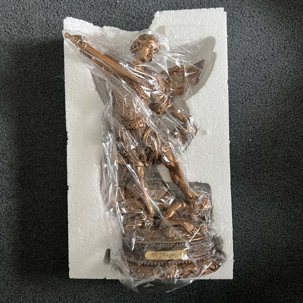 Estatua de Archangel Miguel Cobrizo - Archangel Michael Statue Copper